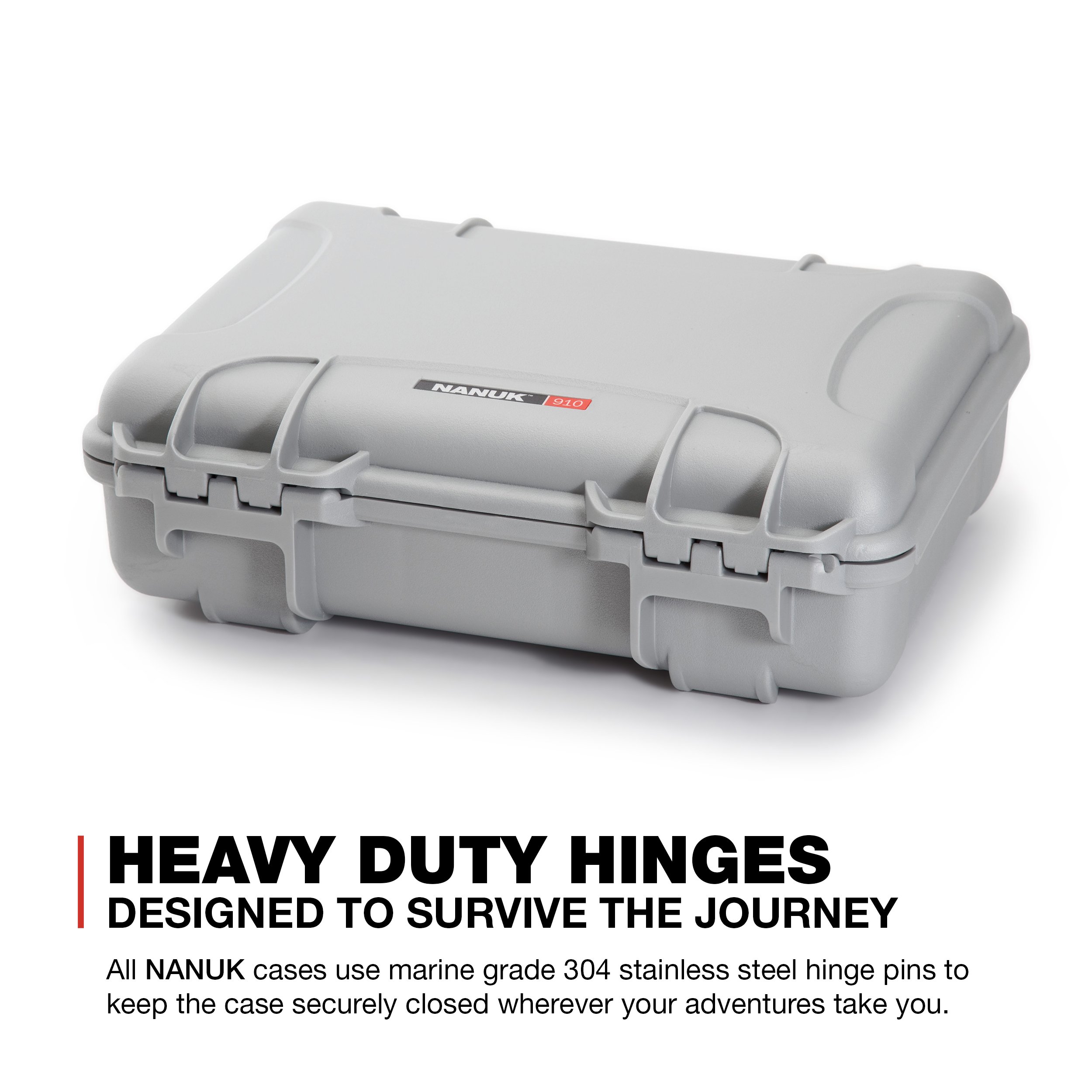 Nanuk 910 2UP Waterproof Hard Case w/Custom Foam Insert for Glock Pistols - Image 8
